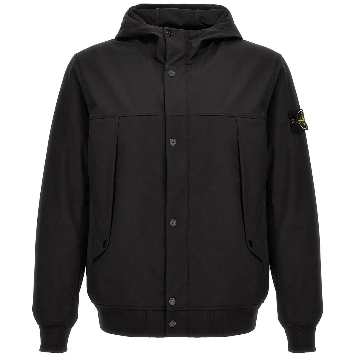 STONE ISLAND ȡ  ֥å Black 'Light Soft Shell-R' jacket 㥱å  ղ2024 801540227V0029 ڴǡ̵ۡڥåԥ̵ ju