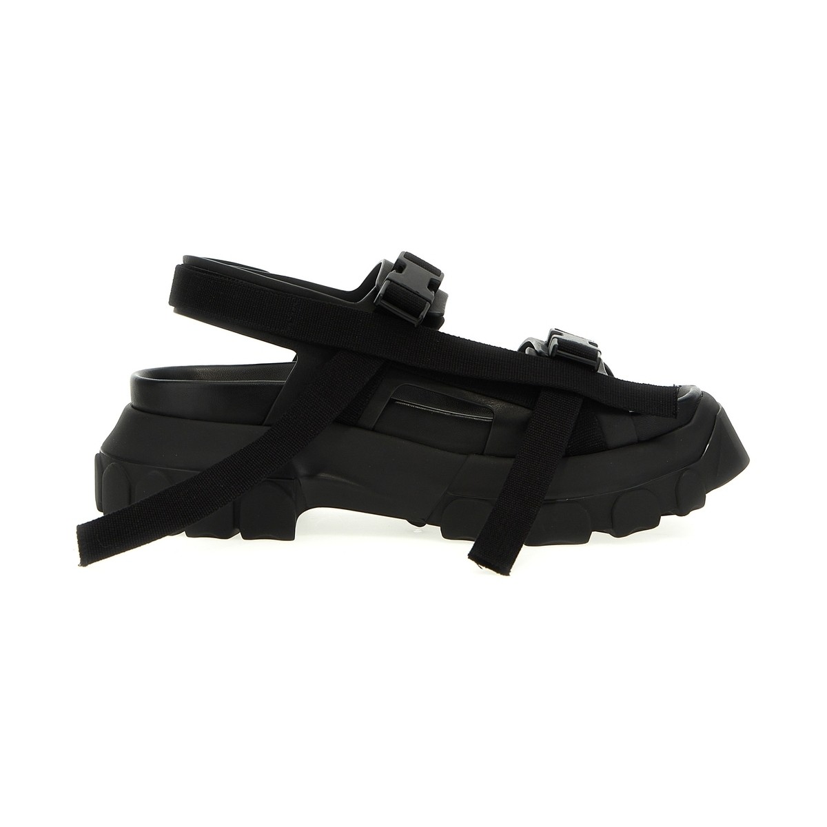 RICK OWENS リック オウエンス ブラック Black 'Tractor' sandals サンダル メンズ 春夏2024 RU01D3885LOO99 【関税・送料無料】【ラッピング無料】 ju