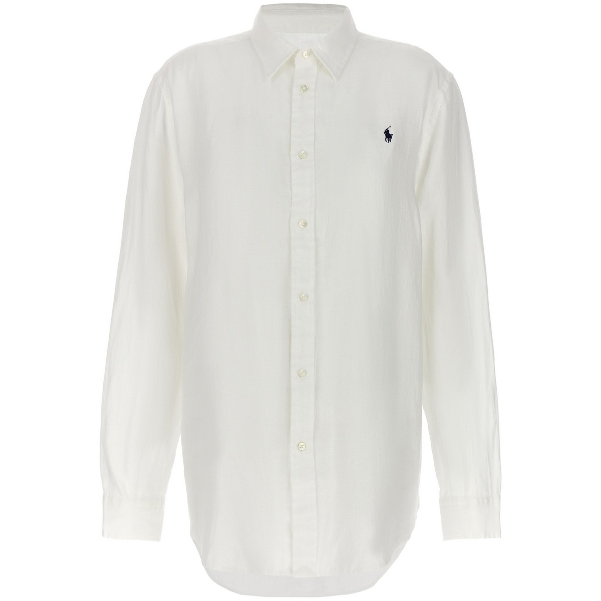 【0の付く日ポイント4倍】 POLO RALPH LAUREN ラルフローレン ホワイト White Logo shirt シャツ レディース 春夏2024 211920516006 【関税 送料無料】【ラッピング無料】 ju