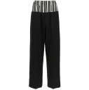 フェンディ FENDI ズボン パンツ レディース ブラック Trousers Basque trompe l'oeil pants FR6535AWZBF0GME Black 関税 送料無料 ラッピング無料 2024SS ju