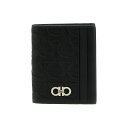 【15,000円以上1,000円OFF!!】 FERRAGAMO フェラガモ ブラック Black 'Gancini' card holder 財布 メンズ 春夏2024 753599001 【関税・送料無料】【ラッピング無料】 ju