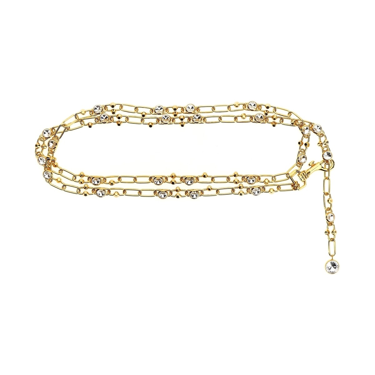 ALESSANDRA RICH AbTh b` S[h Gold Chain and crystal belt xg fB[X t2024 FABA3102J00240002 y֐ŁEzybsOz ju