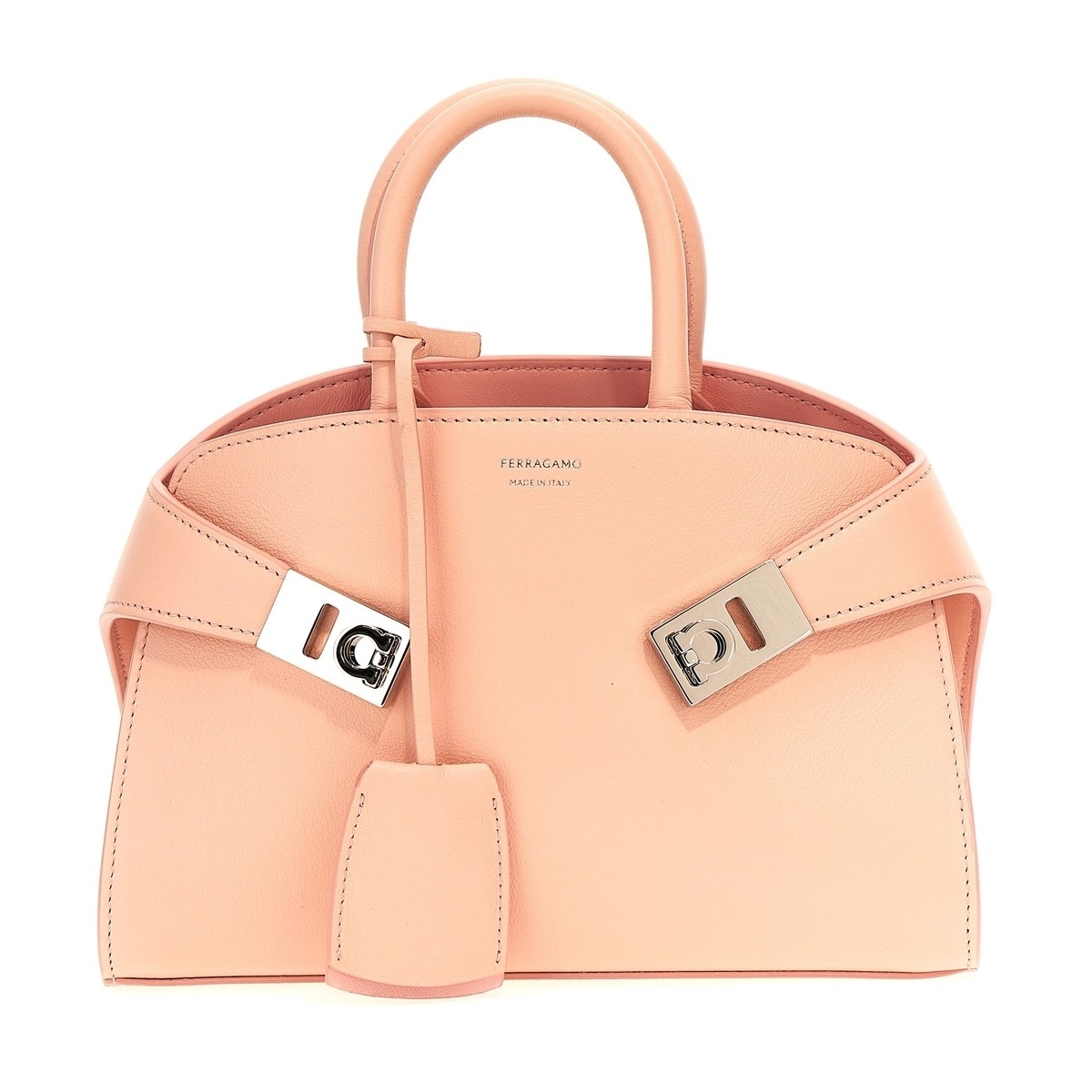 フェラガモ ハンドバッグ 【毎月1日はエントリーでポイント3倍！】 FERRAGAMO フェラガモ ピンク Pink 'Hug Mini' handbag バッグ レディース 春夏2024 768851NYLUNDPINK 【関税・送料無料】【ラッピング無料】 ju