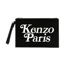 【15,000円以上ご購入で1,000円OFF！】 KENZO ケンゾー ホワイト White/Black 'Kenzo Utility' large clutch bag クラッチバッグ メンズ 春夏2024 FE58PM902F3599 【関税・送料無料】【ラッピング無料】 ju