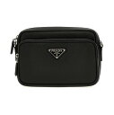 【三連休限定1000円OFF】 プラダ PRADA バッグ メンズ ブラック Business Bags Saffiano crossbody bag 2VH170VOOO9Z2F0002 Black 関税 送料無料 ラッピング無料 2024SS ju