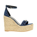  VERSACE ヴェルサーチ ブルー Blue 'Barocco' wedges スニーカー レディース 春夏2024 10141001A100191D06V  ju