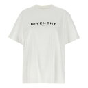 GIVENCHY ジバンシィ ホワイト White Logo T-shirt Tシャツ レディース 春夏2024 BW707Z3Z5W100  ju