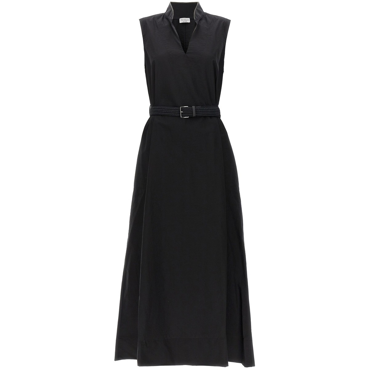 BRUNELLO CUCINELLI ֥ͥͥ ֥å Black Long Belted Dress ɥ쥹 ǥ ղ2024 M0F79AEG63C101 ڴǡ̵ۡڥåԥ̵ ju