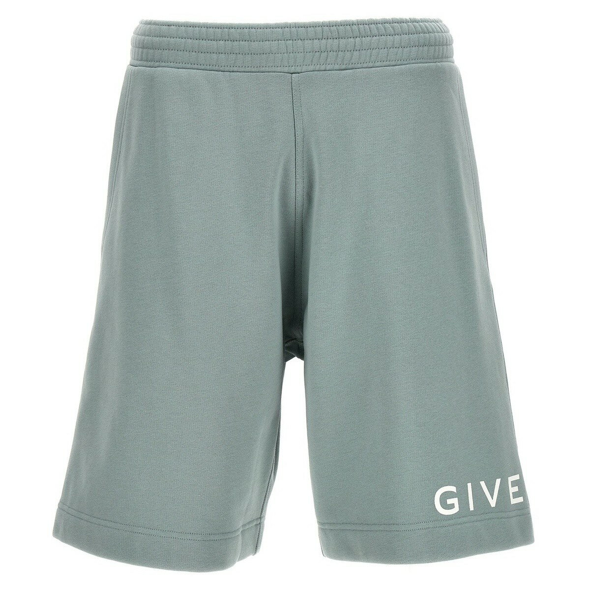 GIVENCHY ジバンシィ ブルー Light Blue Logo print Bermuda shorts ショーツ メンズ 春夏2024 BM51863YAC456 【関税・送料無料】【ラッピング無料】 ju