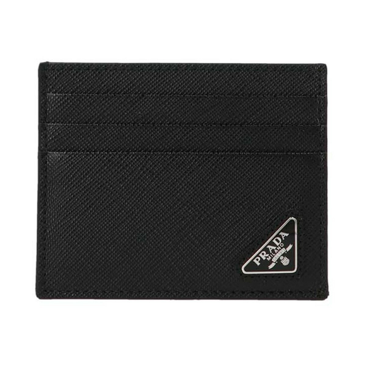 楽天BRANDSHOP・クラージュ楽天市場店プラダ PRADA カードホルダー 財布 メンズ ブラック Wallets and Card Holders Logo leather card holder 2MC223QHHF0002 Black 関税 送料無料 ラッピング無料 2023AW ju