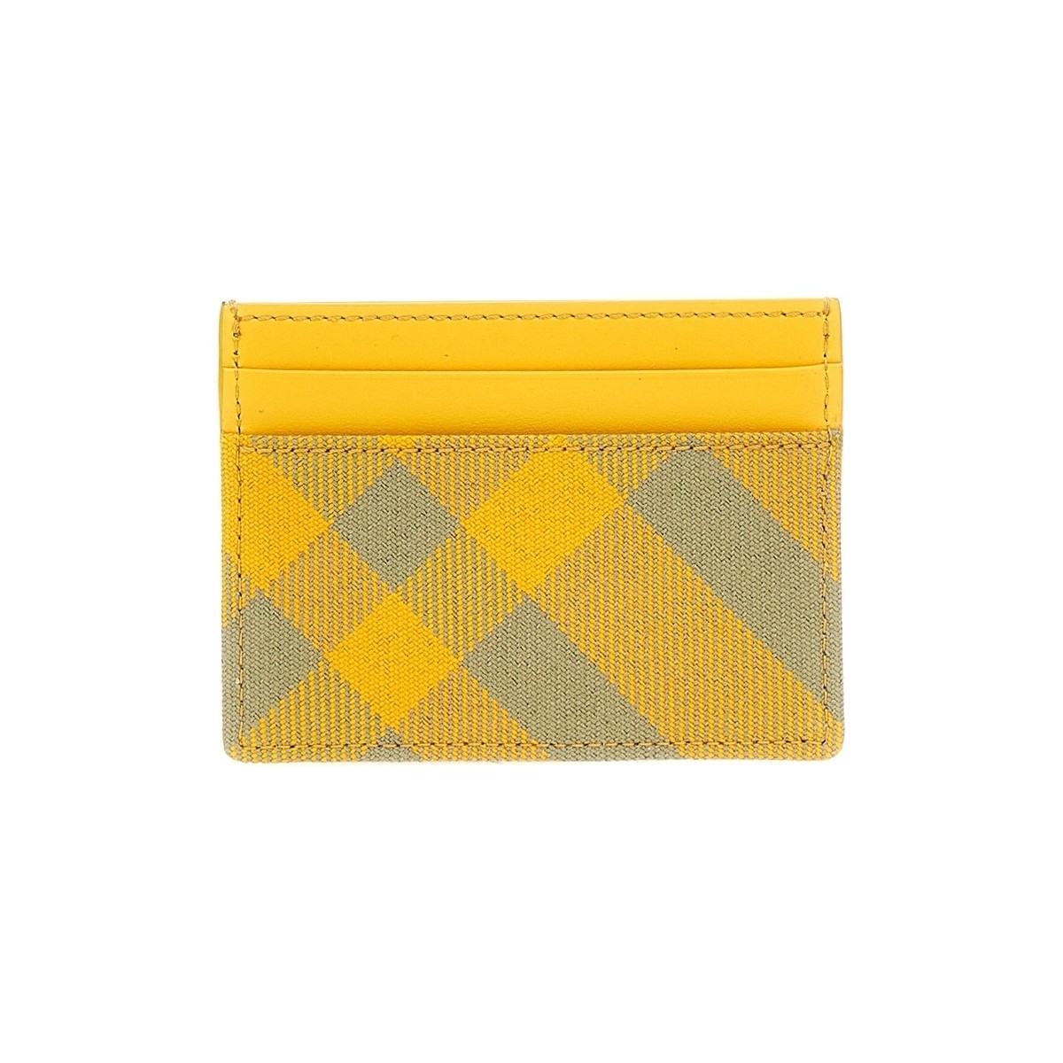 【土日限定クーポン配布中！】 BURBERRY バーバリー イエロー Yellow Check card holder 財布 メンズ 春夏2024 8079466HUNTER 【関税・送料無料】【ラッピング無料】 ju