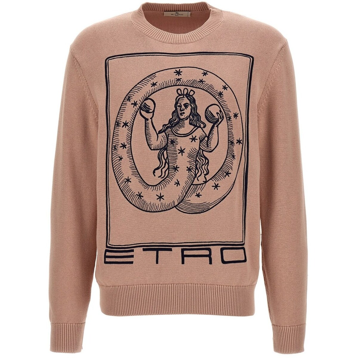 【楽天スーパーSALE!!100000円以上4000円OFFクーポン対象】 ETRO エトロ ピンク Pink Logo embroidery sweater ニットウェア メンズ 春夏2024 MRKF0003AC233F1218 【関税・送料無料】【ラッピング無料】 ju