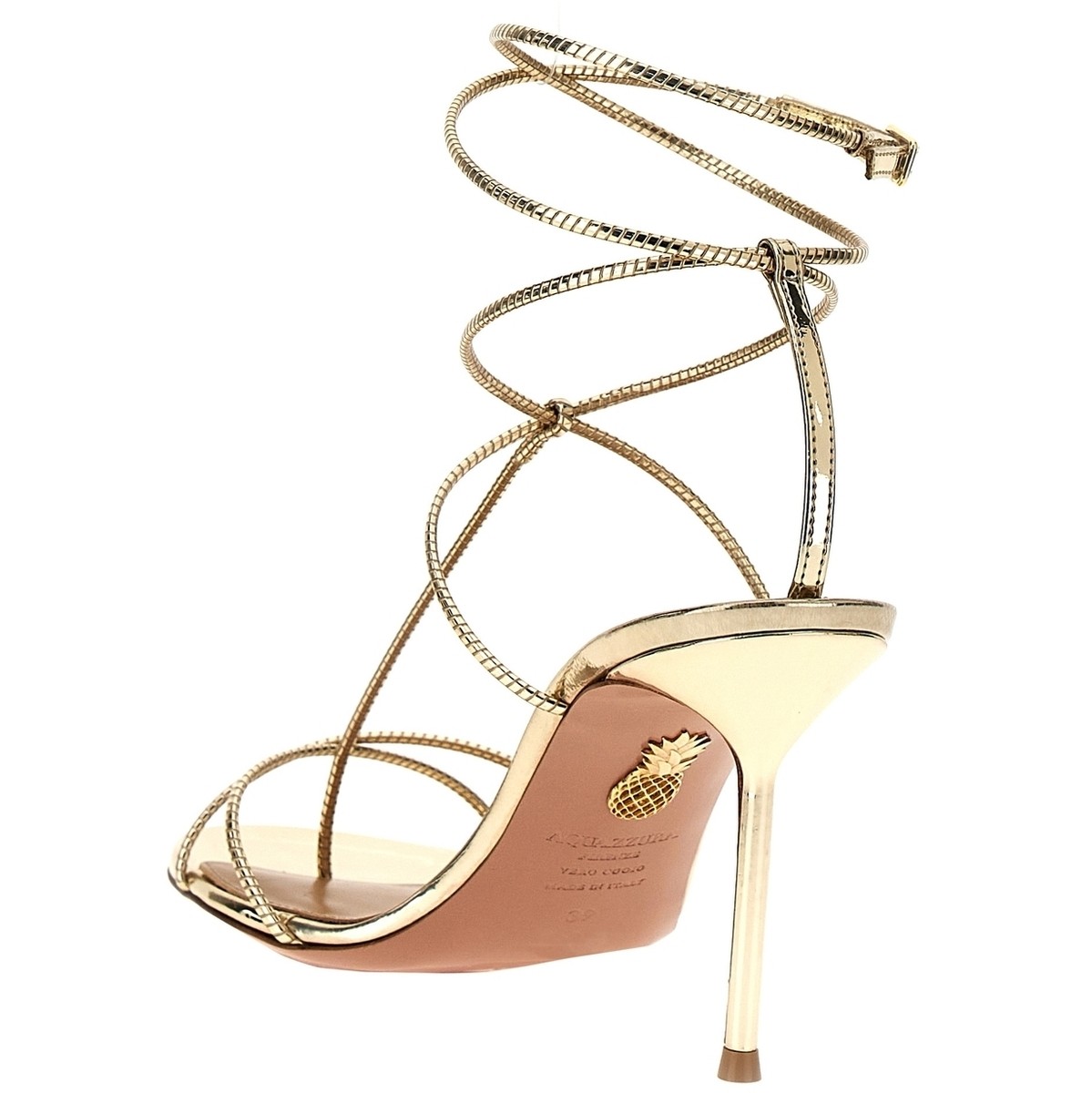 AQUAZZURA アクアズーラ ゴールド Gold 'Roman Romance' sandals サンダル レディース 春夏2024 RRMMIDS0SSYPLATINO 【関税・送料無料】【ラッピング無料】 ju 3