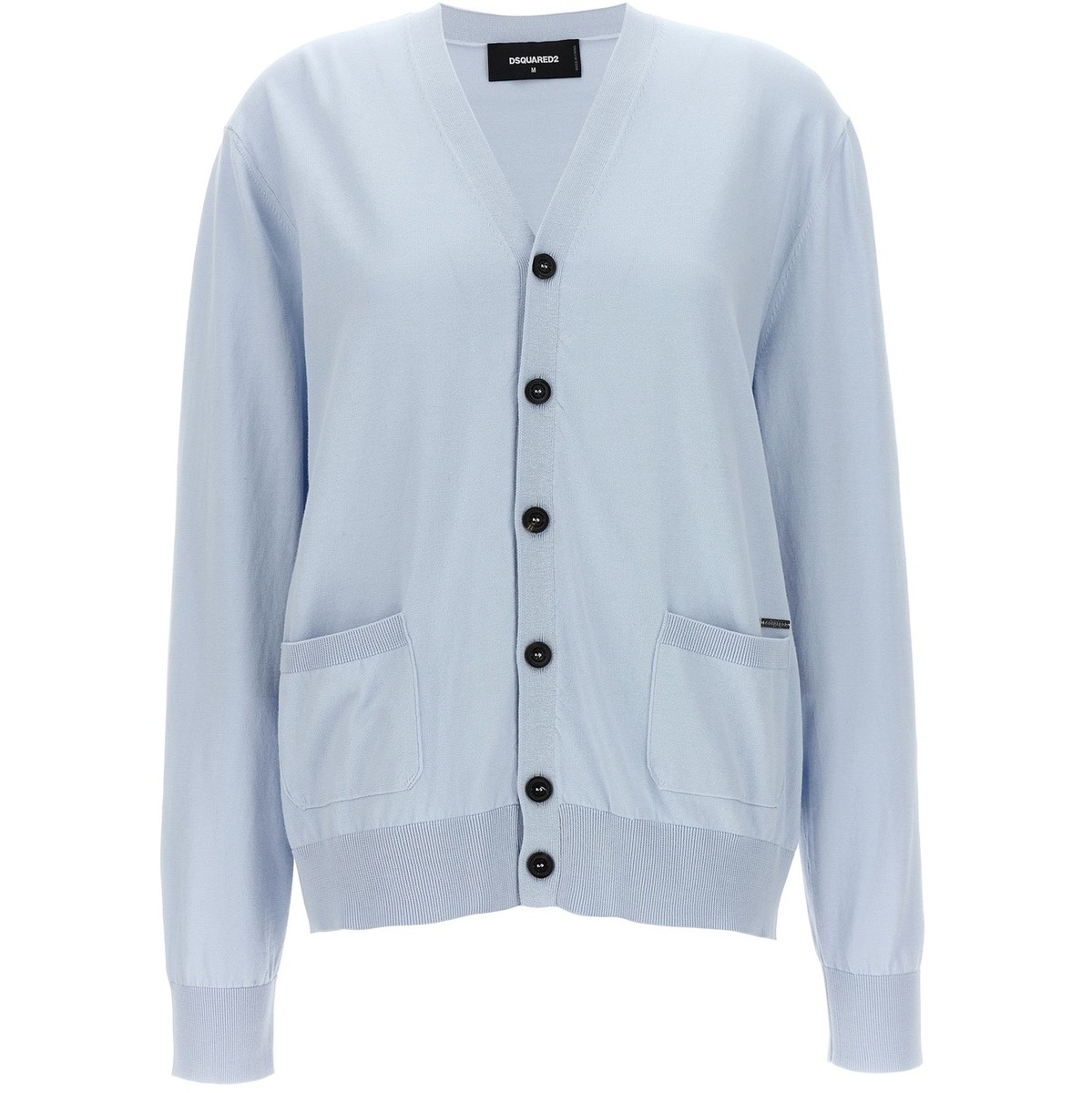 DSQUARED2 ディースクエアード ブルー Light Blue Knit cardigan ニットウェア レディース 春夏2024 S72HA1202D13018491 【関税・送料無料】【ラッピング無料】 ju