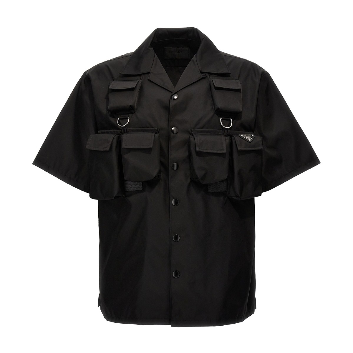 プラダ PRADA プラダ ブラック Black Re-nylon shirt シャツ メンズ 春夏2024 SC768SOOO1WQ8F0002 【関税・送料無料】【ラッピング無料】 ju