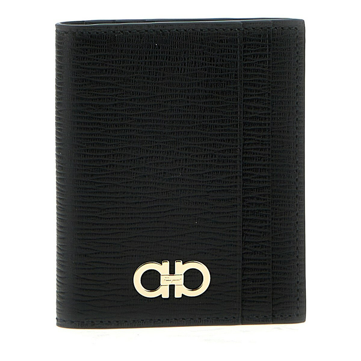 FERRAGAMO フェラガモ ブラック Black 'Gancini' card holder 財布 メンズ 春夏2024 741376004 【関税・送料無料】【ラッピング無料】 ju