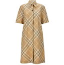 BURBERRY バーバリー ベージュ Beige Check chemisier dress ドレス レディース 春夏2024 8083547FLAX 【関税・送料無料】【ラッピング無料】 ju