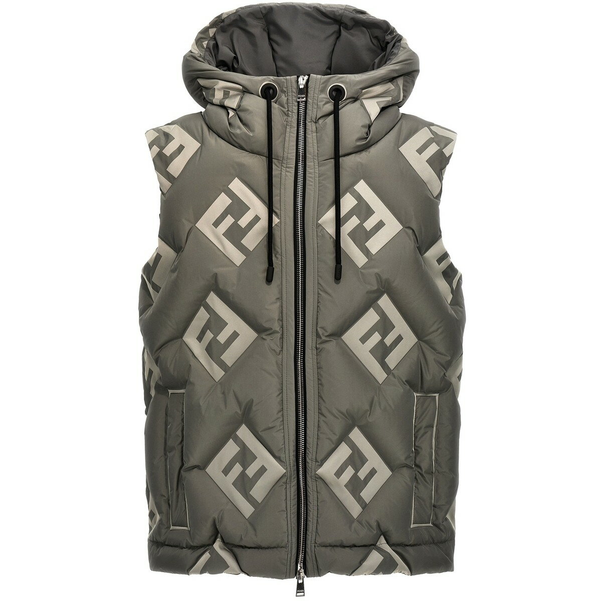 【土日限定クーポン配布中！】 FENDI フェンディ グレー Gray 'FF' vest ベスト メンズ 春夏2024 FAA913AQNHF0RTU 【関税・送料無料】【ラッピング無料】 ju