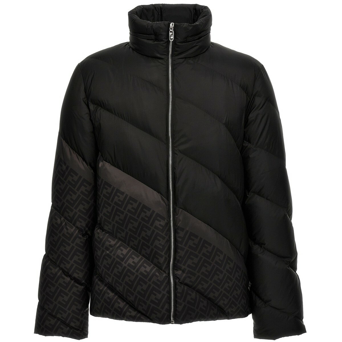 FENDI フェンディ ブラック Black 'Fendi diagonal' down jacket ジャケット メンズ 春夏2024 FAA919AQNJF1N6F 【関税・送料無料】【ラッピング無料】 ju