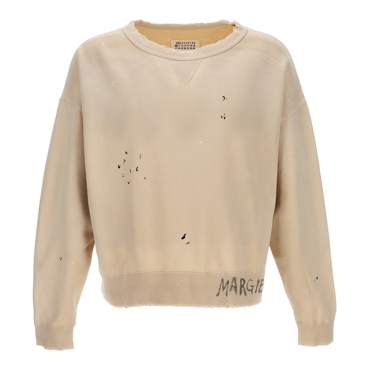 ꥯݥ桪 MAISON MARGIELA ᥾ ޥ른 ١ Beige Logo sweatshirt ȥ졼ʡ  ղ2024 S50GU0214S25570102 ڴǡ̵ۡڥåԥ̵ ju