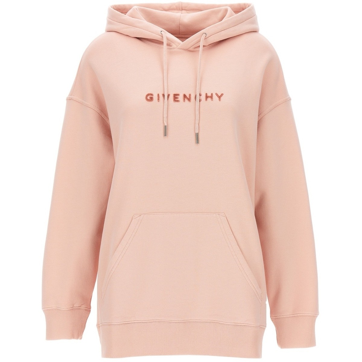 GIVENCHY ジバンシィ ピンク Pink Flocked logo hoodie トレーナー レディース 春夏2024 BWJ01Z3Z85682..