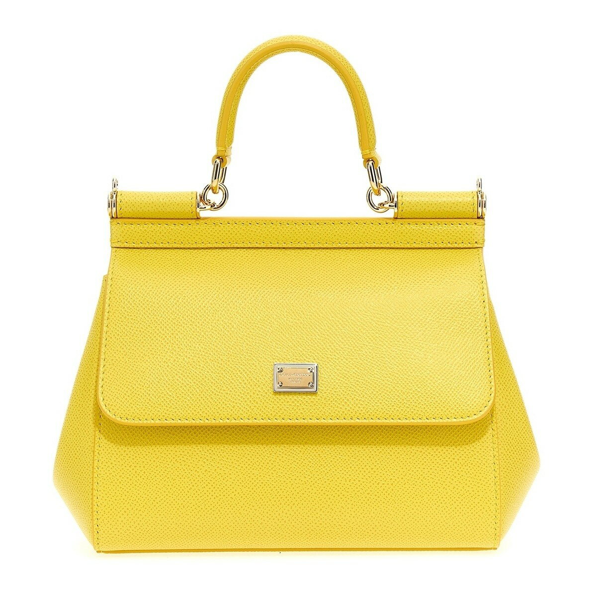 DOLCE&GABBANA ドルチェ&ガッバーナ イエロー Yellow Borsa a mano 'Sicily' media' バッグ レディース 秋冬2023 BB6003A100180228 【関税・送料無料】【ラッピング無料】 ju