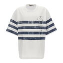 ドルチェ&ガッバーナ 【15,000円以上1,000円OFF!!】 DOLCE&GABBANA ドルチェ&ガッバーナ ホワイト White Marina print t-shirt Tシャツ メンズ 春夏2024 G8PB8TG7K4QW0800 【関税・送料無料】【ラッピング無料】 ju