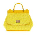 DOLCE&GABBANA ドルチェ＆ガッバーナ イエロー Yellow 'Sicily mini' handbag バッグ ガールズ 春夏2024 EB0003AB01180210 【関税・送料無料】【ラッピング無料】 ju