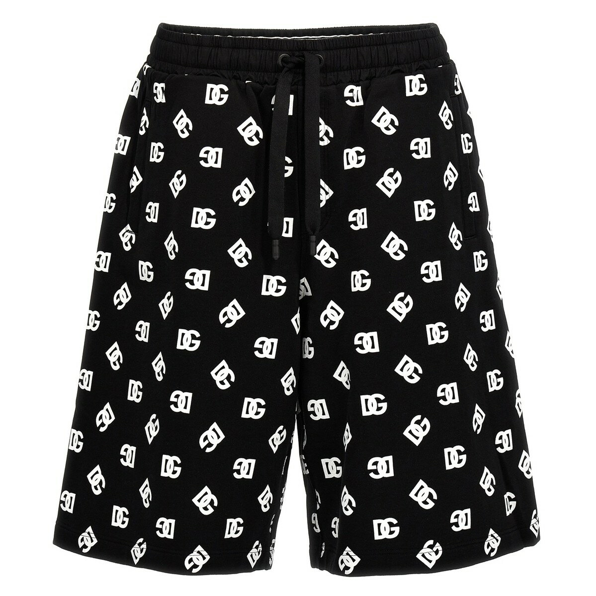 【本日5の付く日ポイント4倍!】 DOLCE&GABBANA ドルチェ&ガッバーナ ホワイト White/Black All over logo bermuda shorts ショーツ メンズ 春夏2024 GP05HTG7L5CN0000 【関税・送料無料】【ラッピング無料】 ju