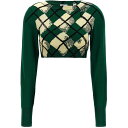 バーバリー セーター レディース BURBERRY バーバリー グリーン Green Argyle pattern sweater ニットウェア レディース 春夏2024 8081138IVY 【関税・送料無料】【ラッピング無料】 ju