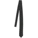 【15,000円以上1,000円OFF!!】 DOLCE&GABBANA ドルチェ&ガッバーナ ホワイト White/Black Logo print tie ファッション小物 メンズ 春夏2024 GT149EG0WQAN0004 【関税・送料無料】【ラッピング無料】 ju