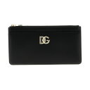 【15,000円以上1,000円OFF!!】 DOLCE&GABBANA ドルチェ&ガッバーナ ブラック Black Logo leather cardholder 財布 レディース 春夏2024 BI3291AW57680999 【関税・送料無料】【ラッピング無料】 ju