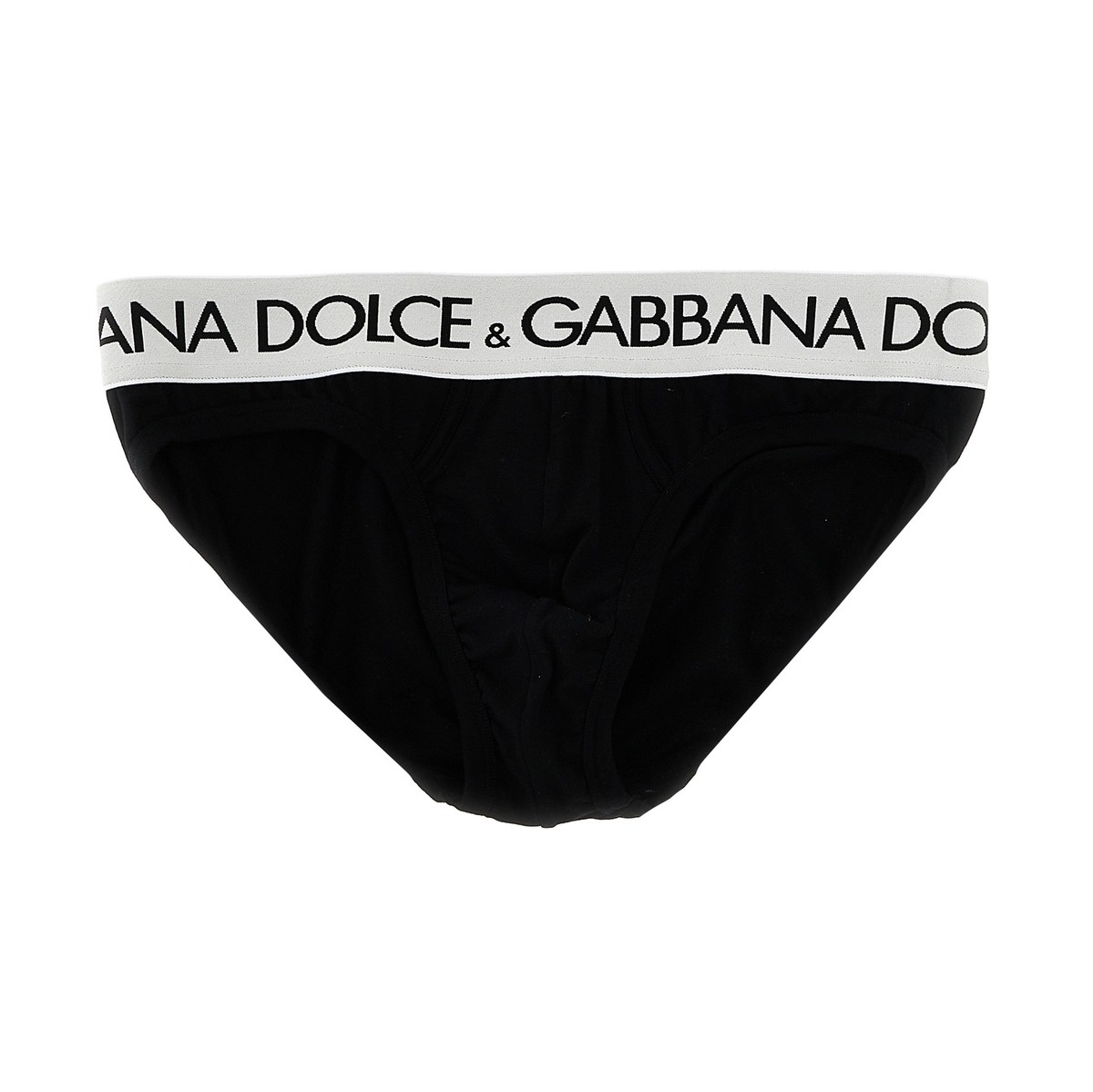 ドルチェ&ガッバーナ 【本日5の付く日ポイント4倍!】 DOLCE&GABBANA ドルチェ&ガッバーナ ホワイト White/Black 'Midi' briefs アンダーウェア メンズ 春夏2024 M3D03JONN97N0000 【関税・送料無料】【ラッピング無料】 ju