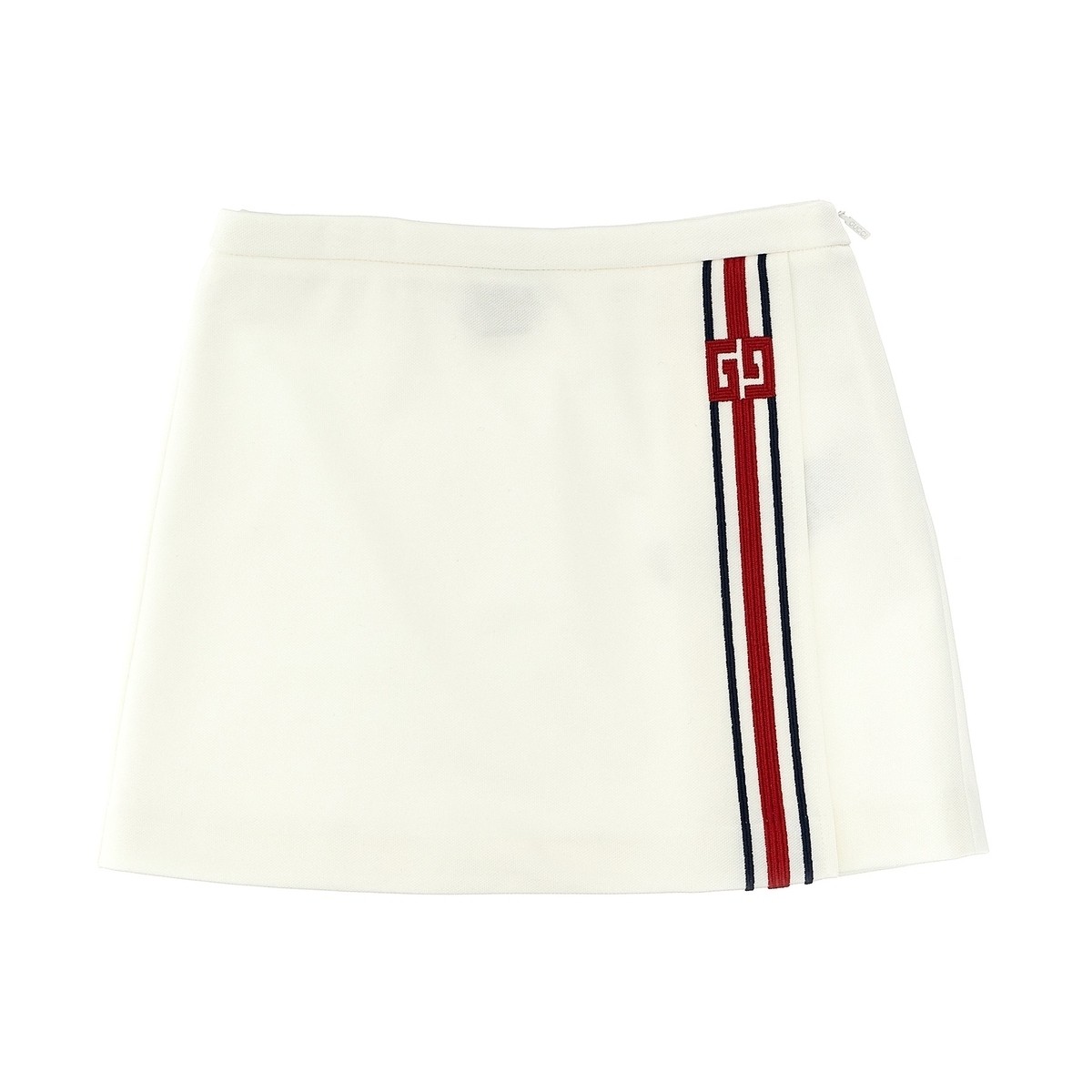 GUCCI グッチ ホワイト White GG skirt スカート ガールズ 春夏2024 768031XJF819799 【関税・送料無料..