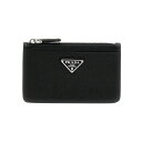 【0の付く日ポイント4倍】 PRADA プラダ ブラック Black Saffiano cardholder 財布 メンズ 春夏2024 2MC084QHHF0002 【関税・送料無料】【ラッピング無料】 ju