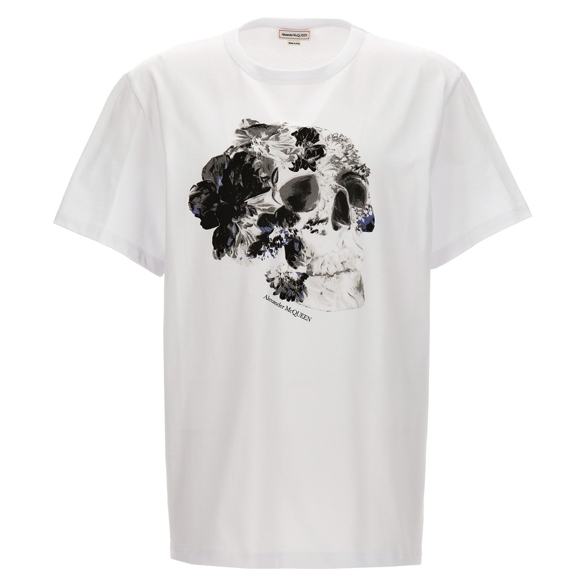 ALEXANDER MCQUEEN アレキサンダー マックイーン ホワイト White Printed T-shirt Tシャツ メンズ 春夏2024 781994QTABE0909 【関税 送料無料】【ラッピング無料】 ju