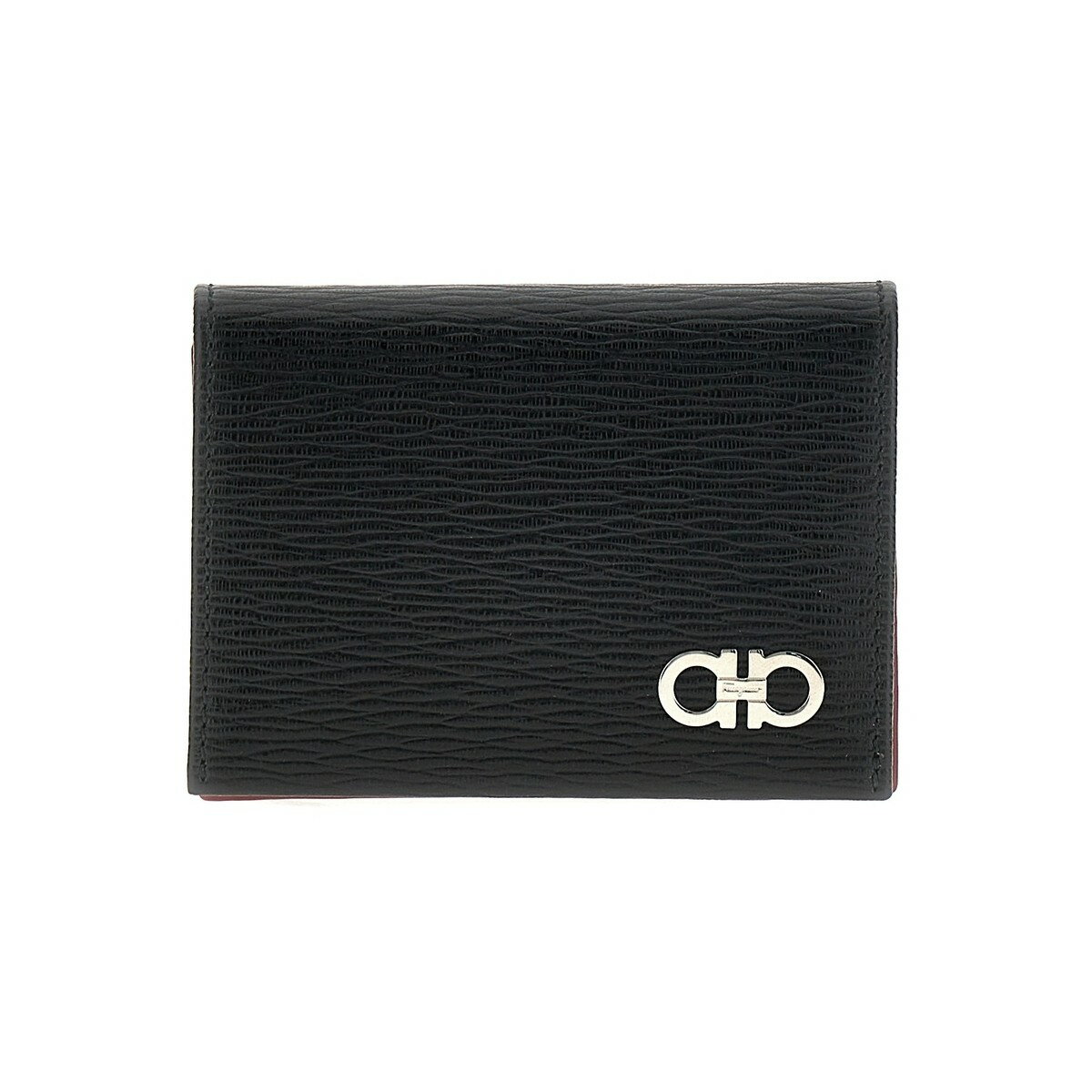 フェラガモ 財布（メンズ） 【土日限定クーポン配布中！】 FERRAGAMO フェラガモ ブラック Black 'Gancini' card holder 財布 メンズ 春夏2024 685948007 【関税・送料無料】【ラッピング無料】 ju