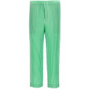 HOMME PLISSE' ISSEY MIYAKE ズボン パンツ メンズ グリーン Trousers 'MC January' pants HP46JF10460 Green 関税 送料無料 ラッピング無料 2024SS ju