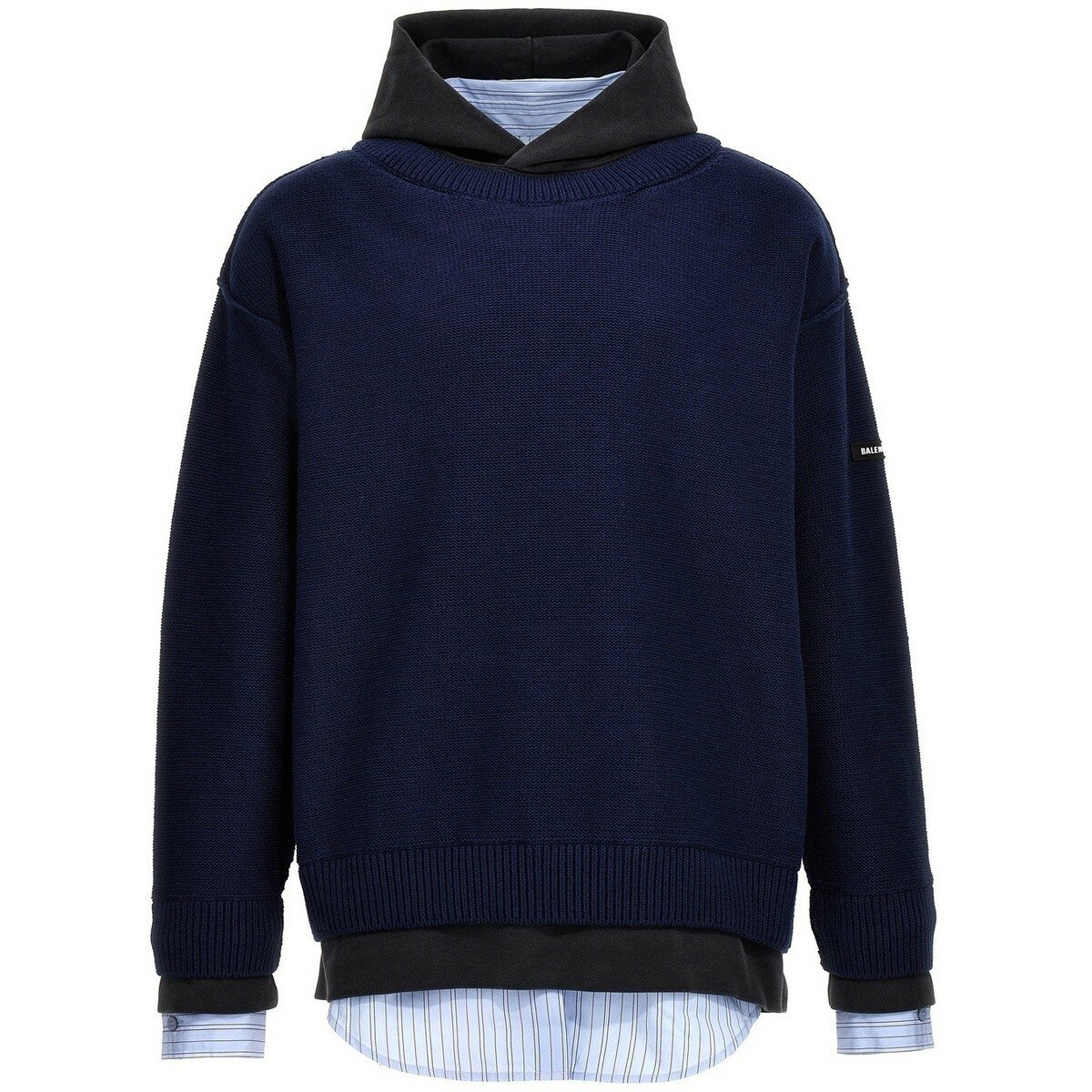 BALENCIAGA バレンシアガ ブルー Blue Layered sweater ニットウェア メンズ 春夏2024 771198T32974140 【関税・送料無料】【ラッピング無料】 ju