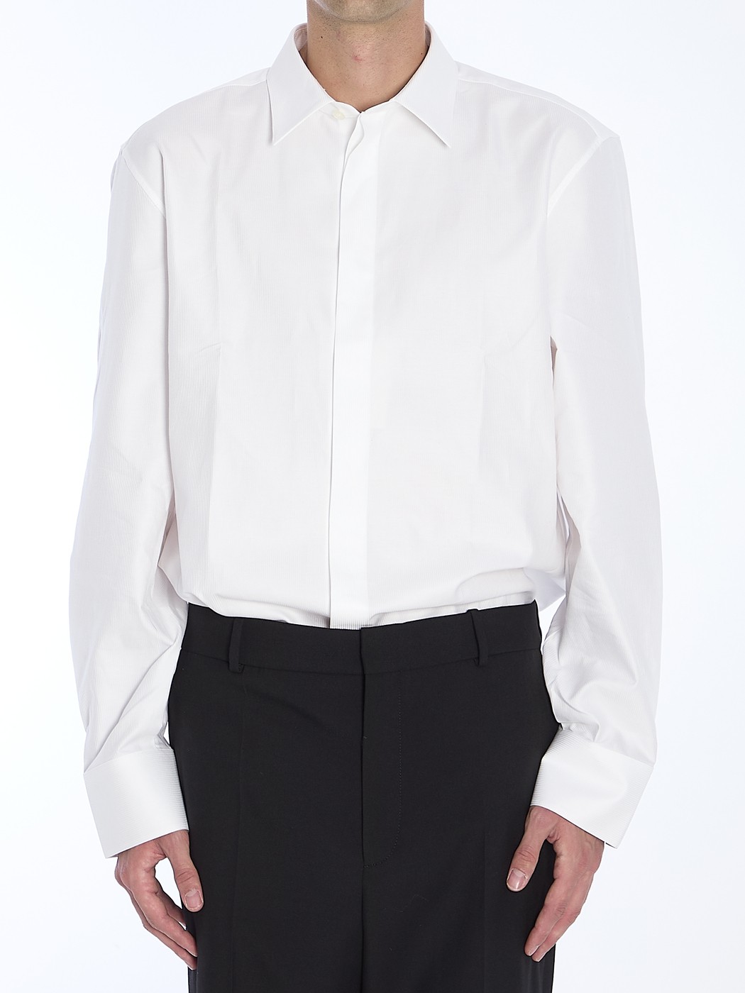   SAINT LAURENT PARIS   ۥ磻 Shirts 795529 WHITE  ̵...