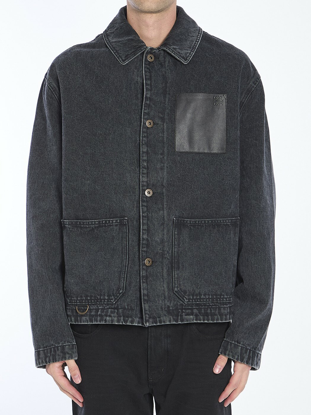 【三連休割引クーポン配布中】 ロエベ LOEWE ジャケット メンズ ブラック Jackets H526Y50W23 BLACK 関税 送料無料 ラッピング無料 2025SS leのサムネイル