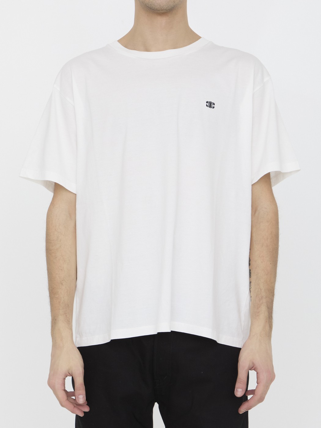 【本日ポイント最大4倍！】 セリーヌ CELINE Tシャツ メンズ ホワイト T-shirts 2X04I671Q WHITE 関税 送料無料 ラッピング無料 2025SS leのサムネイル