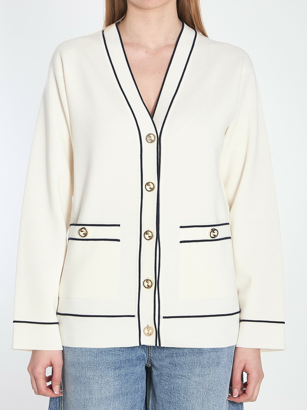 å GUCCI  ˥åȥ ǥ ۥ磻 Knitwear 811946 WHITE  ̵ åԥ̵...