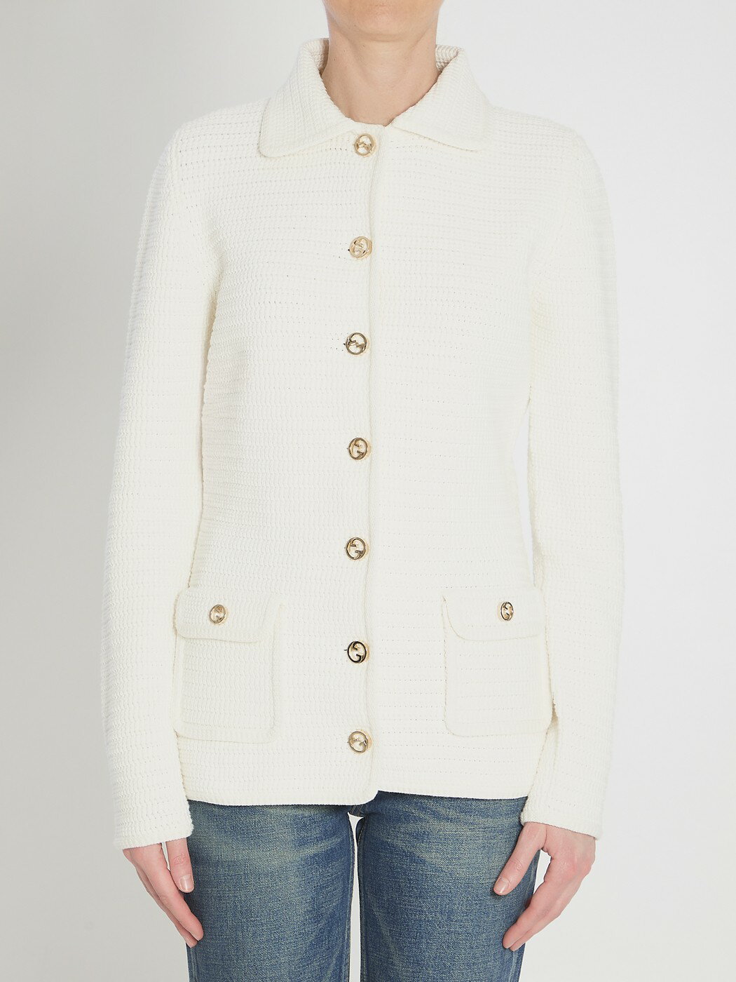 ݥȺ4!! å GUCCI  ˥åȥ ǥ ۥ磻 Knitwear 819372 WHITE ...
