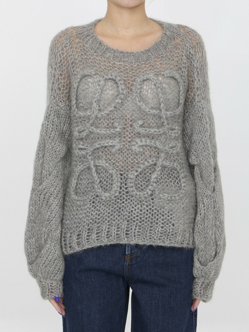 ݥȺ4!!  LOEWE  ˥åȥ ǥ 졼 Knitwear S359Y14KBO GRE...