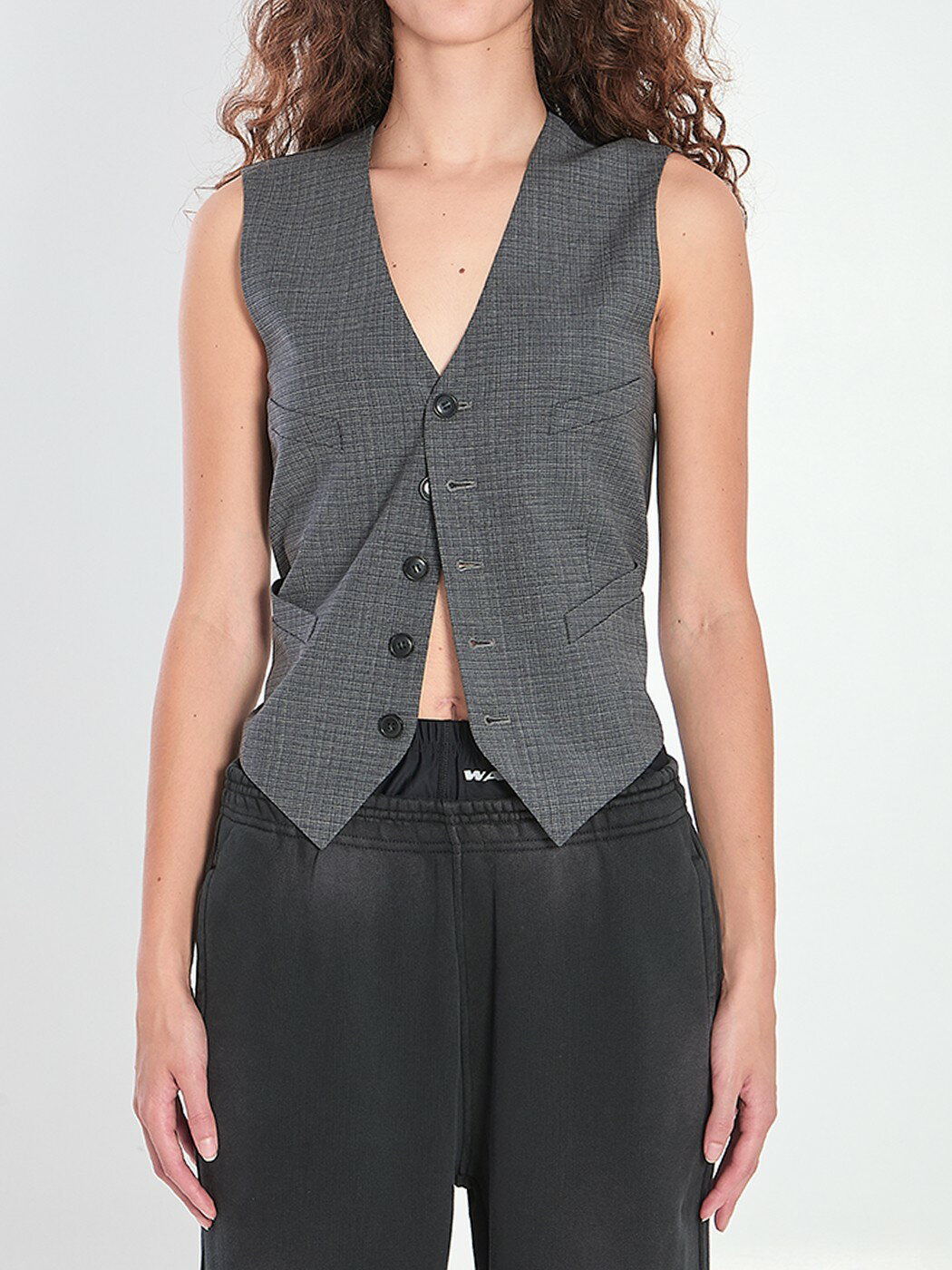쥭 ALEXANDER WANG  ٥ ǥ 졼 Vests 1WC3252681 GREY  ̵...