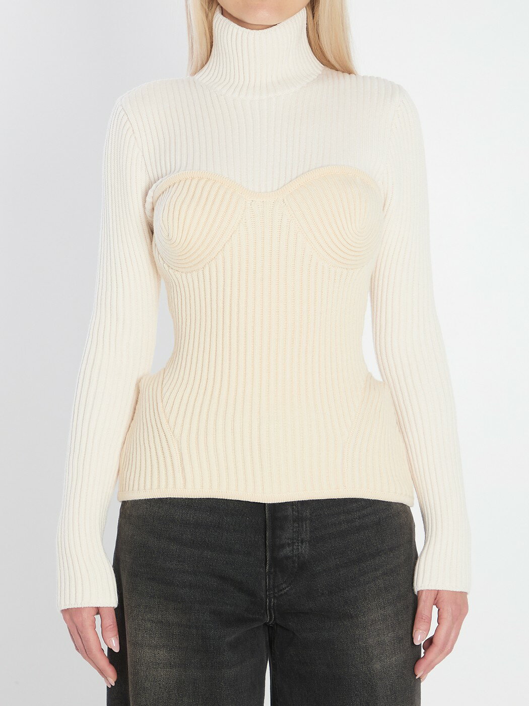 ݡ롦 JEAN PAUL GAULTIER  ˥åȥ ǥ ۥ磻 Knitwear W-PO005...