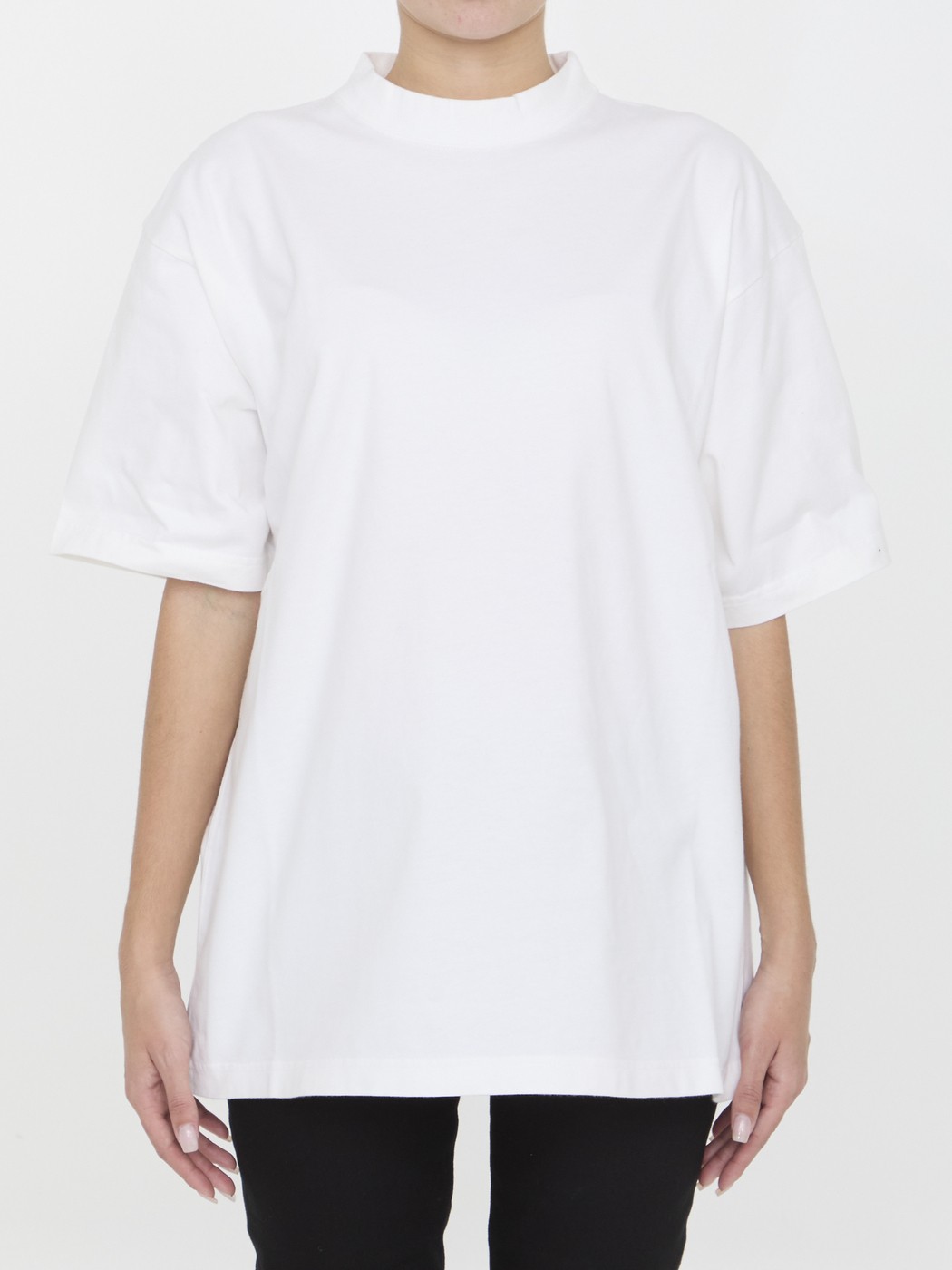 【土日限定クーポン配布中！】 BALENCIAGA バレンシアガ ホワイト WHITE Tシャツ レディース 春夏2024 ..