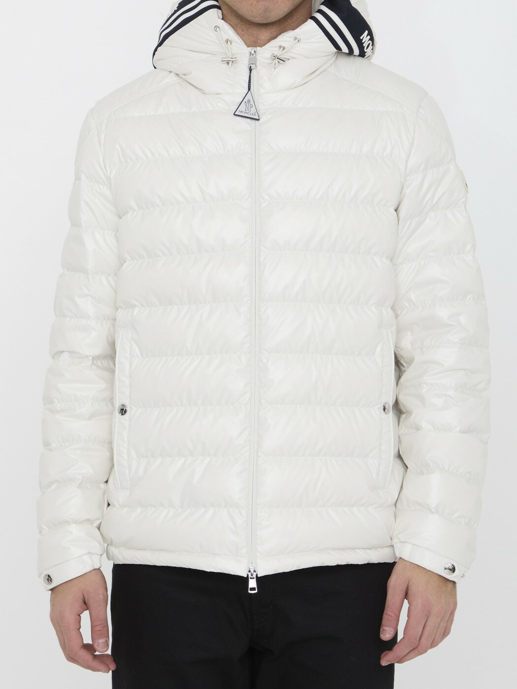 【土日限定クーポン配布中！】 MONCLER モンクレール ホワイト WHITE ジャケット メンズ 春夏2024 1A00003 【関税・送料無料】【ラッピング無料】 le