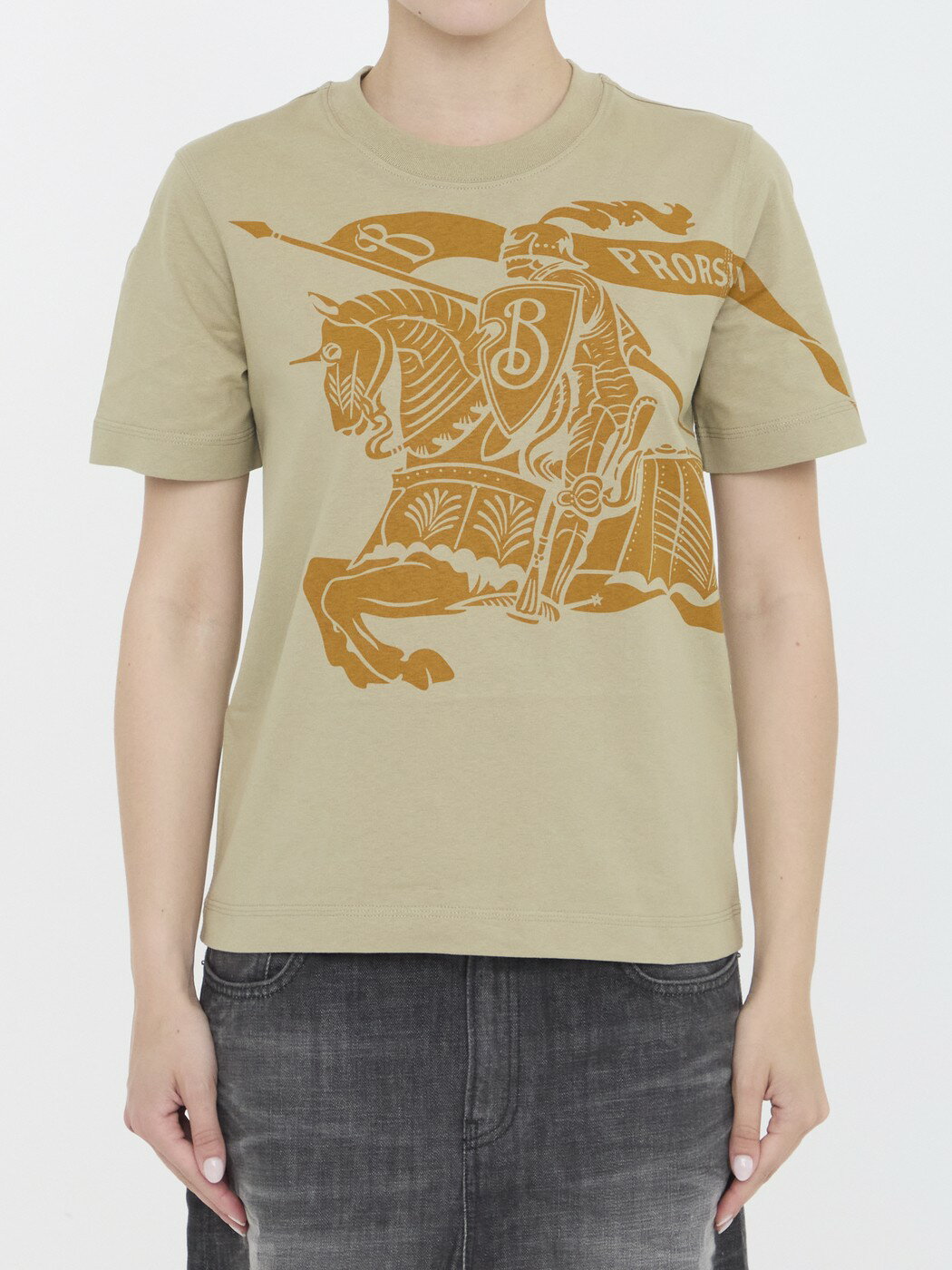 BURBERRY バーバリー グリーン GREEN Tシャツ レディース 秋冬2024 8096376 【関税・送料無料】【ラッピング無料】 le